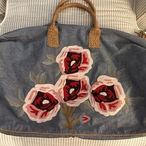 Anthropologie Jasper Jeera Cottage Rose Weekender bag! Great condition!